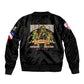 Harlem Hellfighters 1913 Sleeve Zip Bomber Jacket Fight with Honor, Stand for Dignity - 369th Infantry Regiment - African Pride