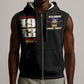 Harlem Hellfighters 1913 Sleeveless Zip Hoodie Fight with Honor, Stand for Dignity - 369th Infantry Regiment - African Pride