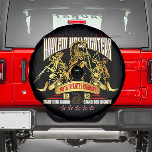 Harlem Hellfighters 1913 Spare Tire Cover Fight with Honor, Stand for Dignity - 369th Infantry Regiment - African Pride