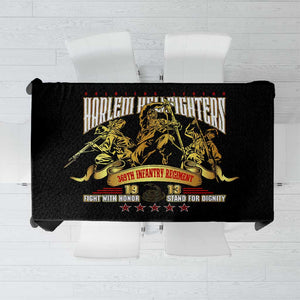 Harlem Hellfighters 1913 Tablecloth Fight with Honor, Stand for Dignity - 369th Infantry Regiment - African Pride