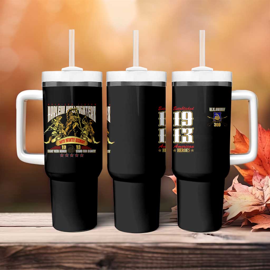 Harlem Hellfighters 1913 Tumbler With Handle Fight with Honor, Stand for Dignity - 369th Infantry Regiment - African Pride