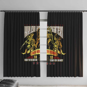 Harlem Hellfighters 1913 Window Curtain Fight with Honor, Stand for Dignity - 369th Infantry Regiment - African Pride