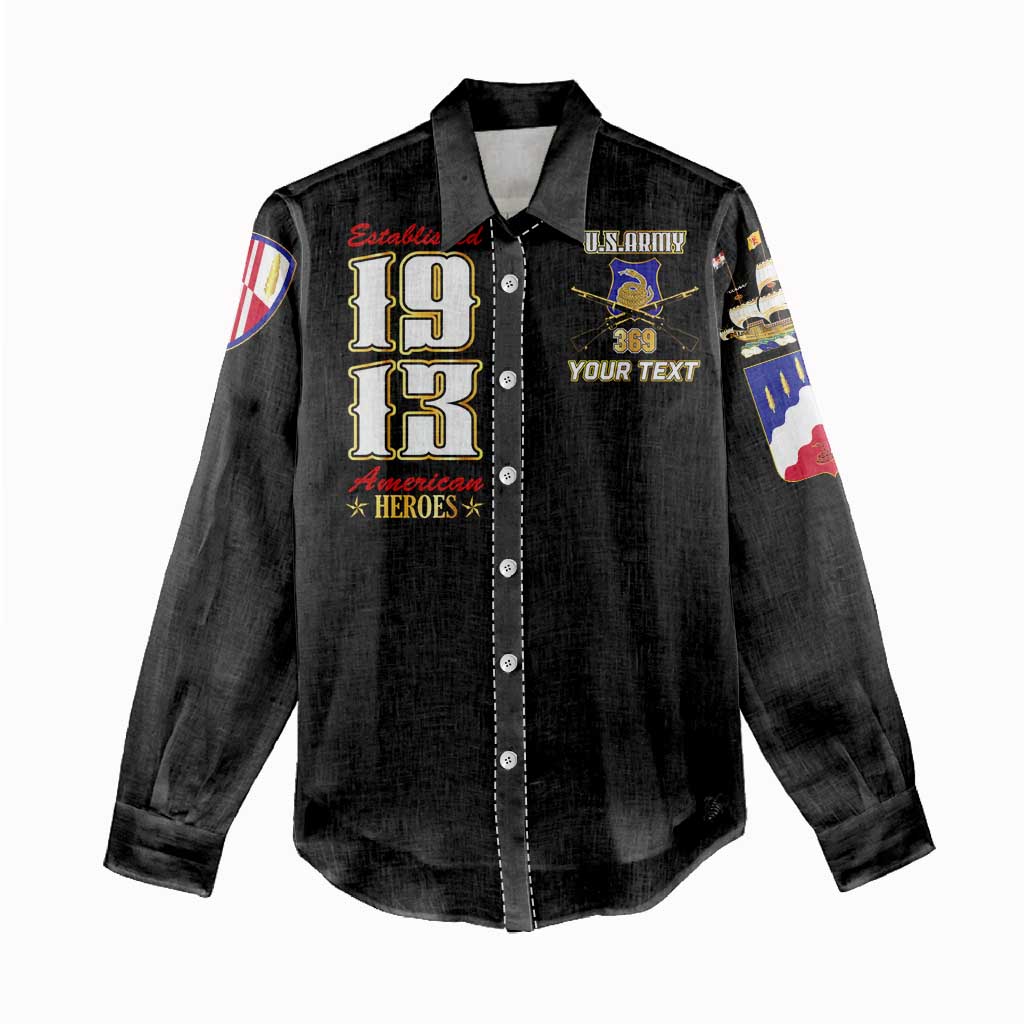 Harlem Hellfighters 1913 Women Casual Shirt Fight with Honor, Stand for Dignity - 369th Infantry Regiment - African Pride