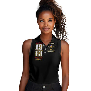 Harlem Hellfighters 1913 Women Sleeveless Polo Shirt Fight with Honor, Stand for Dignity - 369th Infantry Regiment - African Pride