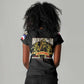 Harlem Hellfighters 1913 Women V-Neck T-Shirt Fight with Honor, Stand for Dignity - 369th Infantry Regiment - African Pride
