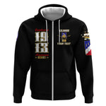 Harlem Hellfighters 1913 Zip Hoodie Fight with Honor, Stand for Dignity - 369th Infantry Regiment - African Pride