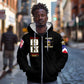 Harlem Hellfighters 1913 Zip Hoodie Fight with Honor, Stand for Dignity - 369th Infantry Regiment - African Pride