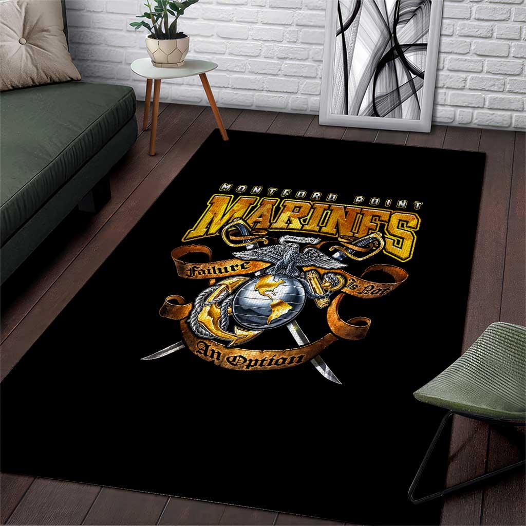 Montford Point Marines Area Rug Afro Black History Tribute - African Pride