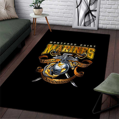 Montford Point Marines Area Rug Afro Black History Tribute - African Pride