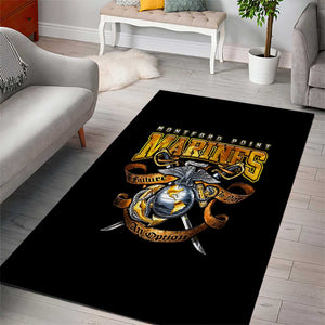 Montford Point Marines Area Rug Afro Black History Tribute - African Pride