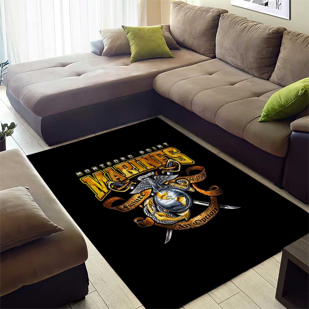 Montford Point Marines Area Rug Afro Black History Tribute - African Pride
