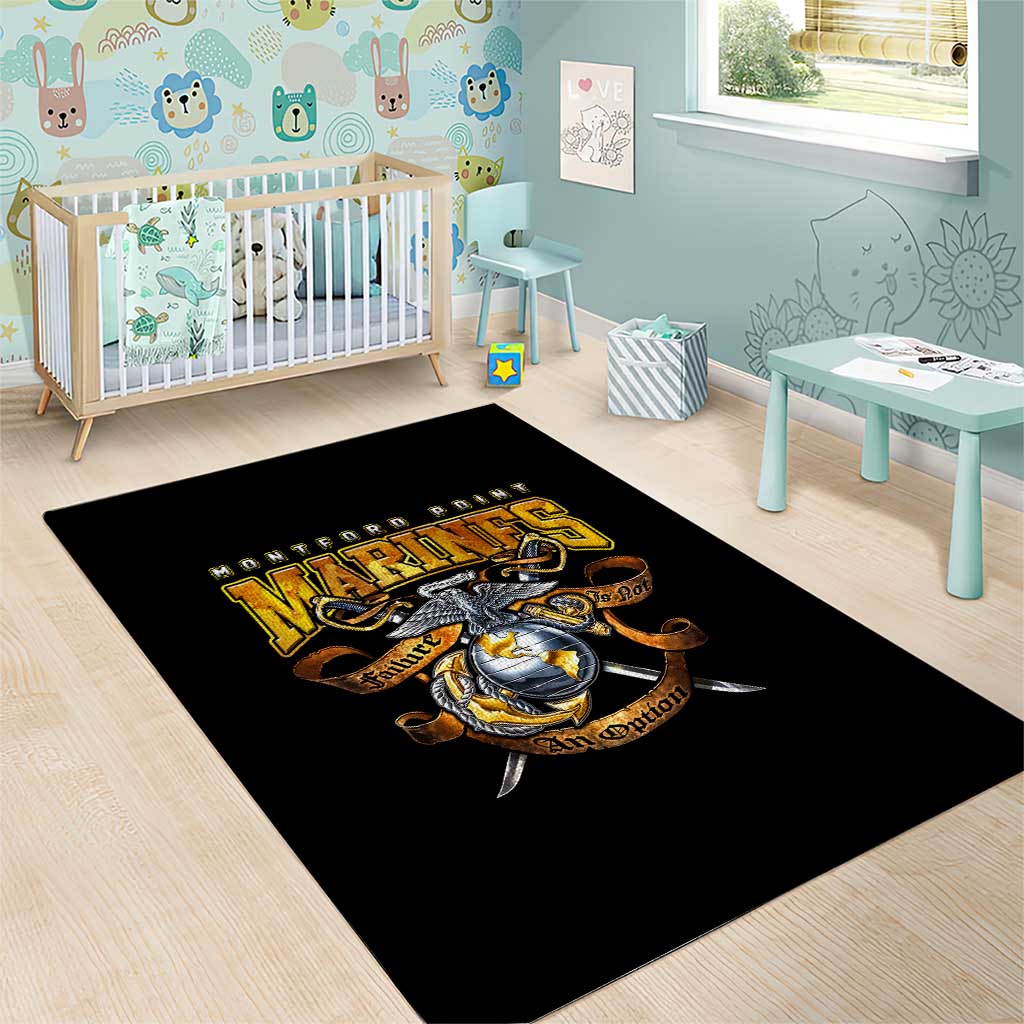 Montford Point Marines Area Rug Afro Black History Tribute - African Pride
