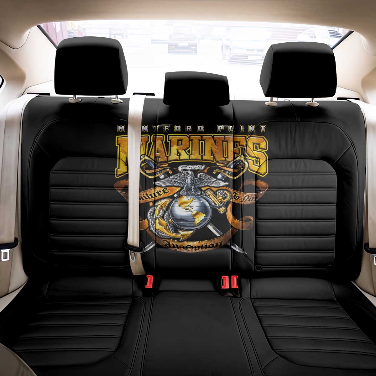 Montford Point Marines Back Car Seat Cover Afro Black History Tribute - African Pride