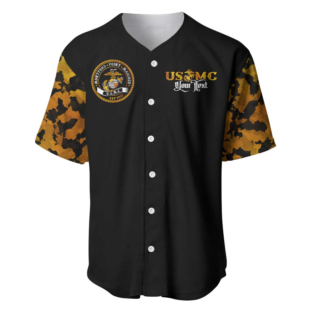 Montford Point Marines Baseball Jersey Afro Black History Tribute DT02