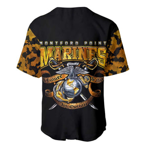 Montford Point Marines Baseball Jersey Afro Black History Tribute DT02