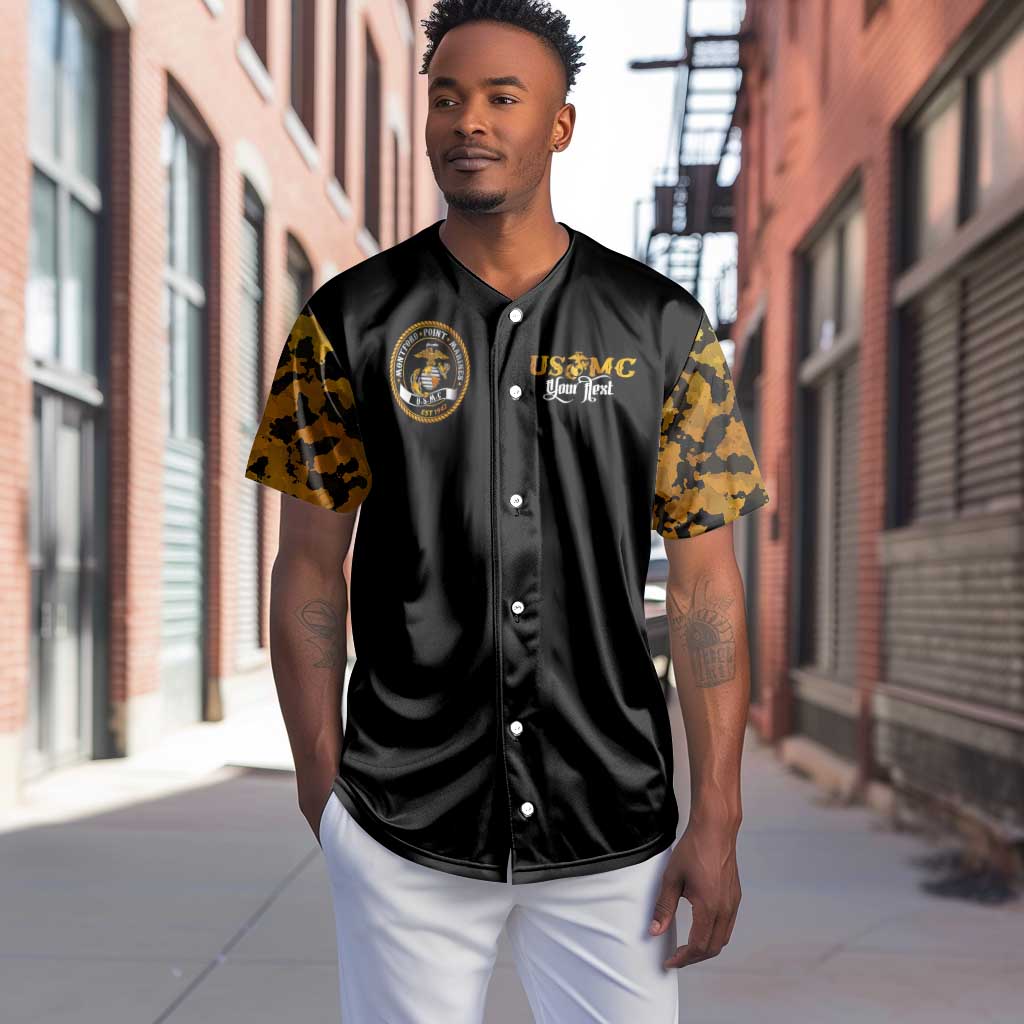 Montford Point Marines Baseball Jersey Afro Black History Tribute DT02