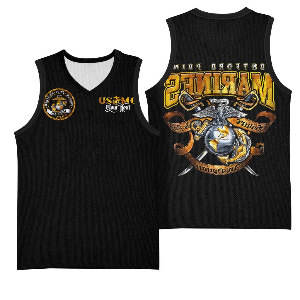 Montford Point Marines Basketball Jersey Afro Black History Tribute - African Pride