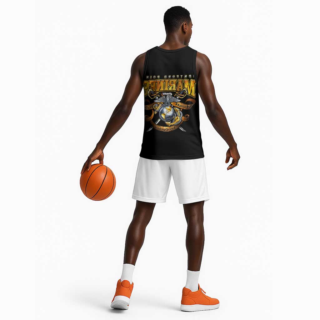 Montford Point Marines Basketball Jersey Afro Black History Tribute - African Pride