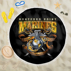 Montford Point Marines Beach Blanket Afro Black History Tribute - African Pride