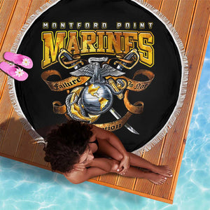 Montford Point Marines Beach Blanket Afro Black History Tribute - African Pride