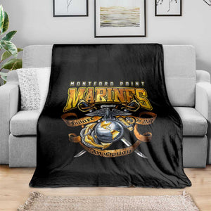 Montford Point Marines Blanket Afro Black History Tribute - African Pride