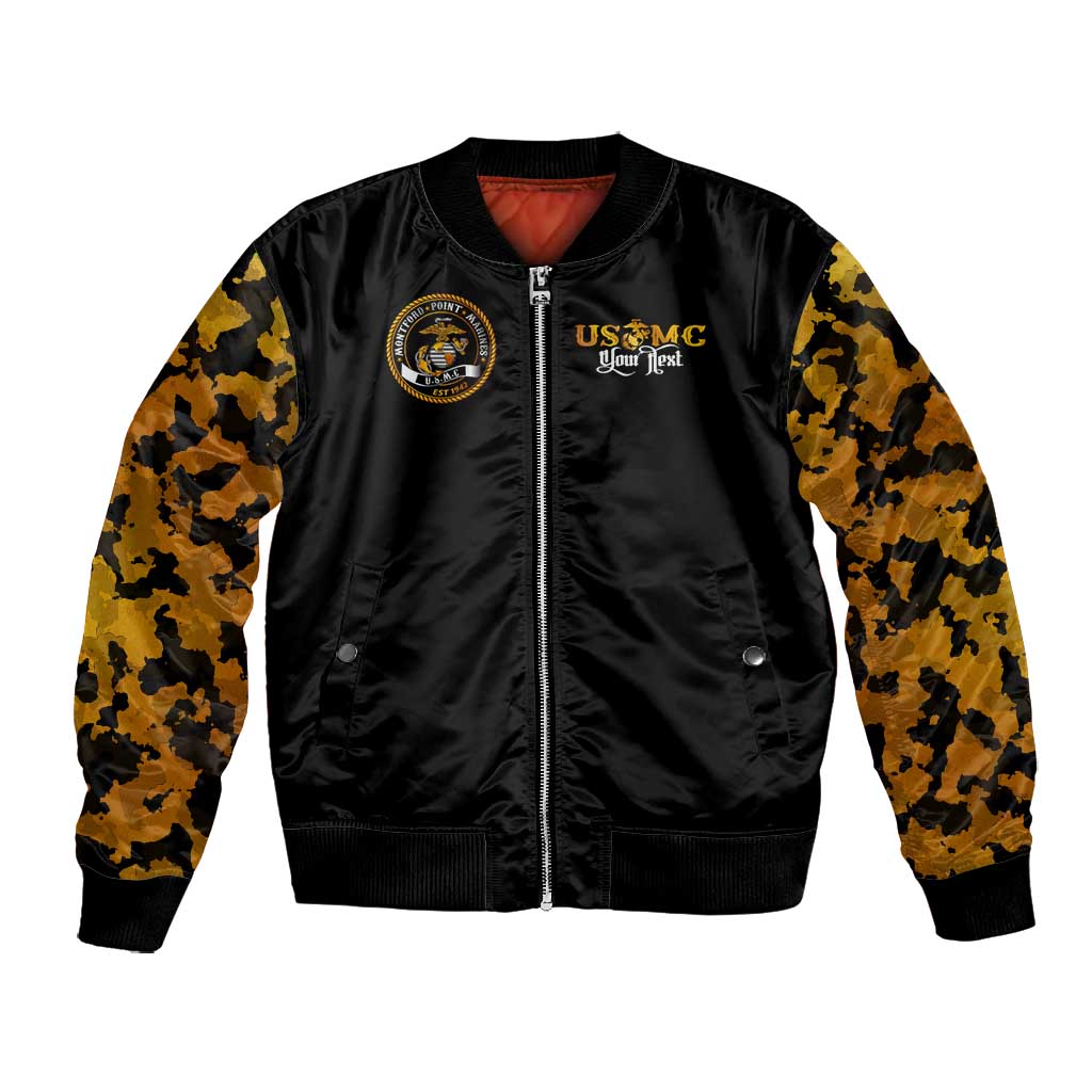 Montford Point Marines Bomber Jacket Afro Black History Tribute DT02