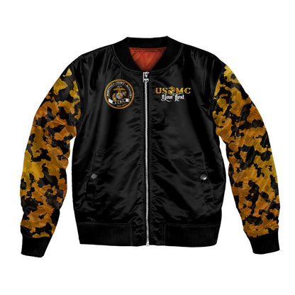 Montford Point Marines Bomber Jacket Afro Black History Tribute DT02