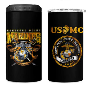 Montford Point Marines 4 in 1 Can Cooler Tumbler Afro Black History Tribute - African Pride