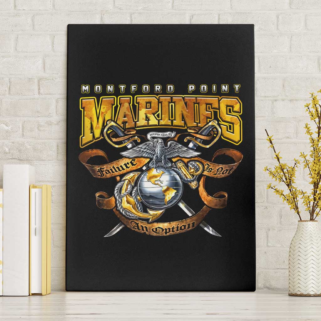 Montford Point Marines Canvas Wall Art Afro Black History Tribute - African Pride