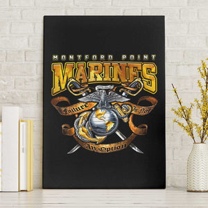 Montford Point Marines Canvas Wall Art Afro Black History Tribute - African Pride