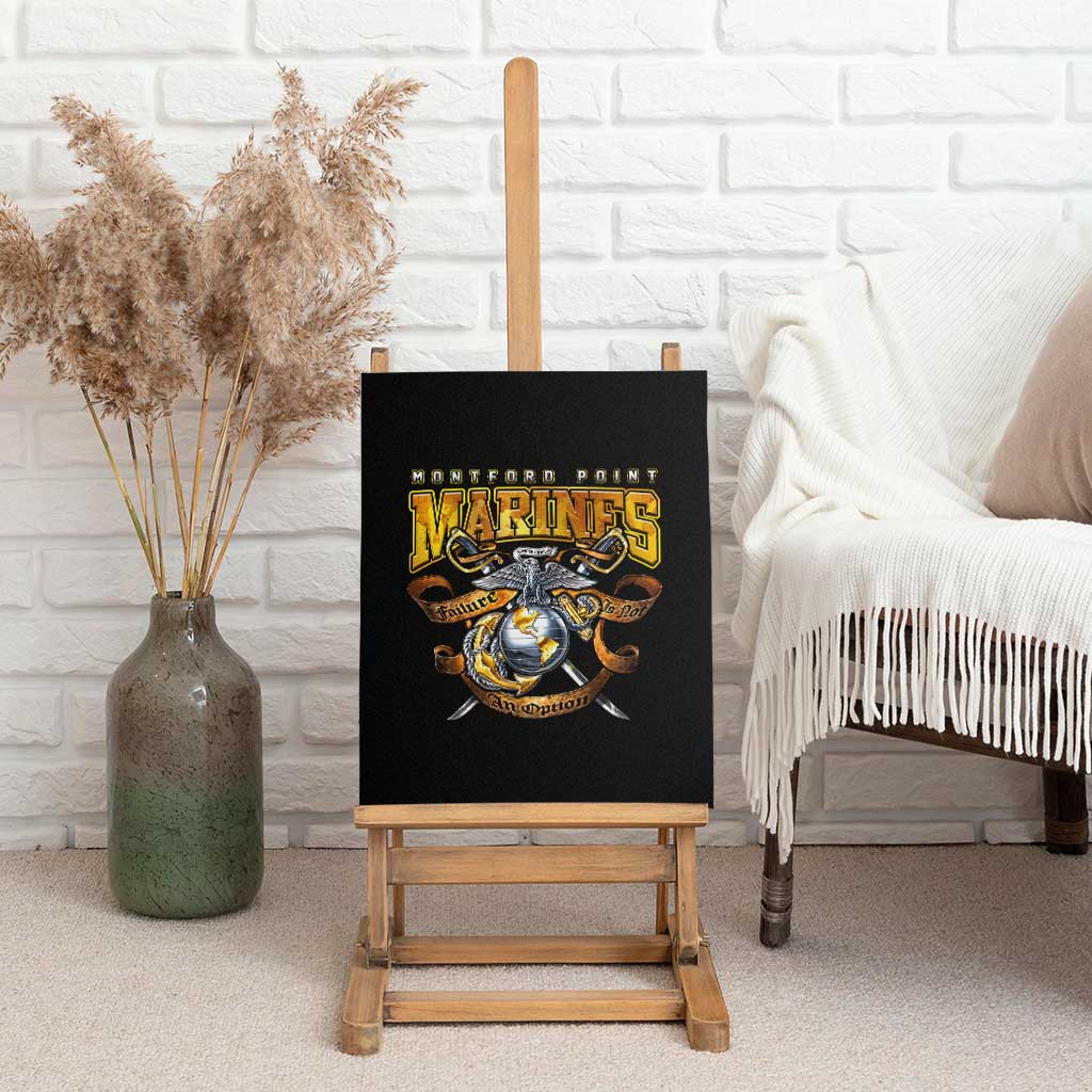 Montford Point Marines Canvas Wall Art Afro Black History Tribute - African Pride