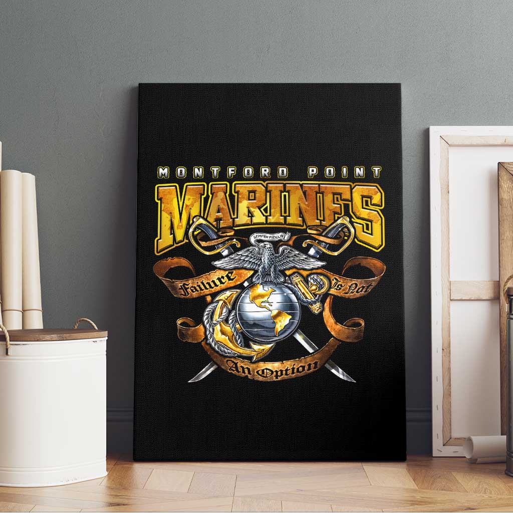 Montford Point Marines Canvas Wall Art Afro Black History Tribute - African Pride