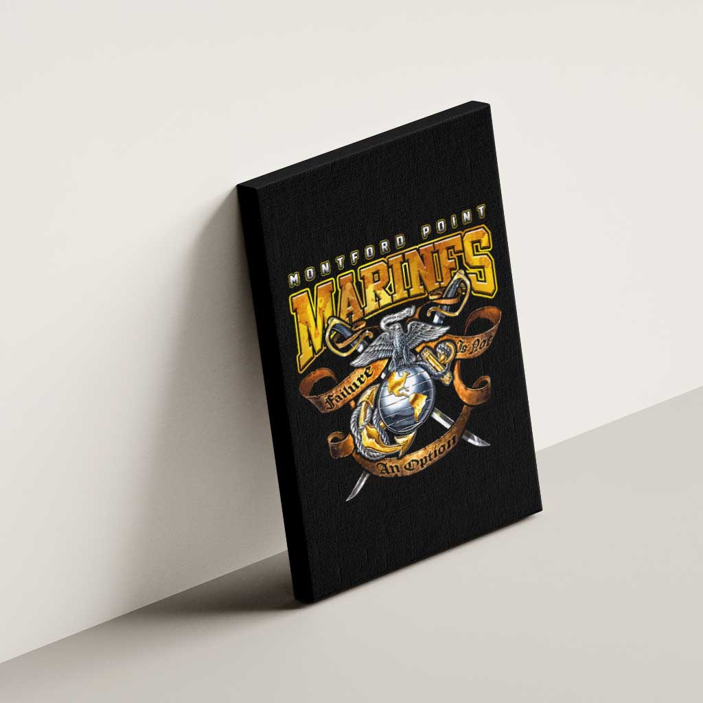 Montford Point Marines Canvas Wall Art Afro Black History Tribute - African Pride