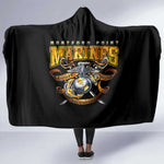 Montford Point Marines Hooded Blanket Afro Black History Tribute - African Pride
