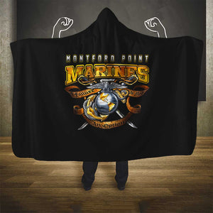 Montford Point Marines Hooded Blanket Afro Black History Tribute - African Pride