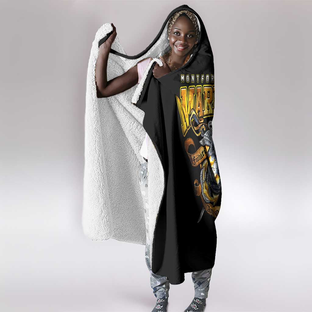 Montford Point Marines Hooded Blanket Afro Black History Tribute - African Pride