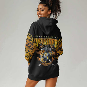 Montford Point Marines Hoodie Dress Afro Black History Tribute - African Pride