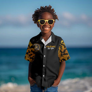Montford Point Marines Kid Hawaiian Shirt Afro Black History Tribute - African Pride