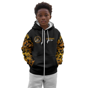 Montford Point Marines Kid Hoodie Afro Black History Tribute - African Pride
