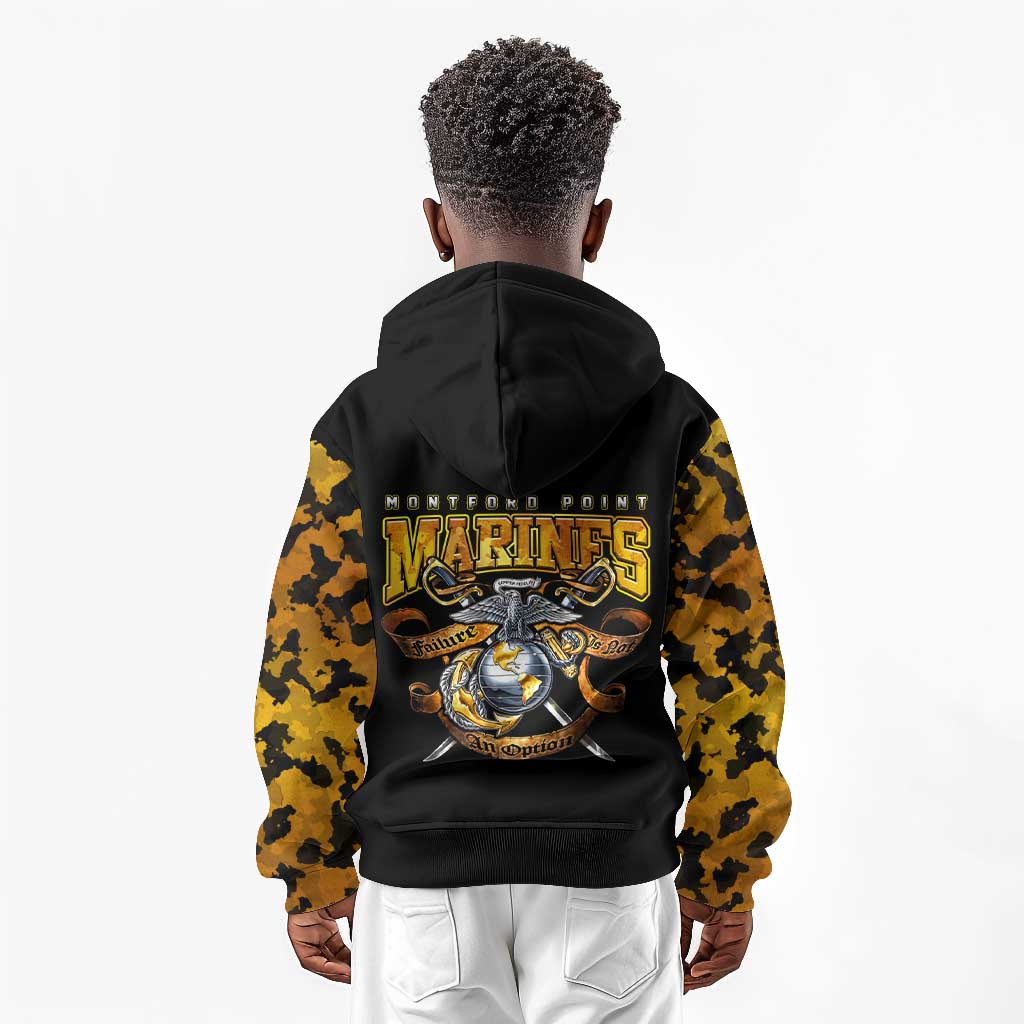 Montford Point Marines Kid Hoodie Afro Black History Tribute - African Pride