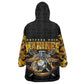 Montford Point Marines Kid Wearable Blanket Hoodie Afro Black History Tribute - African Pride