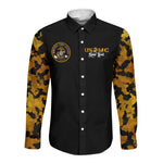 Montford Point Marines Long Sleeve Button Shirt Afro Black History Tribute DT02