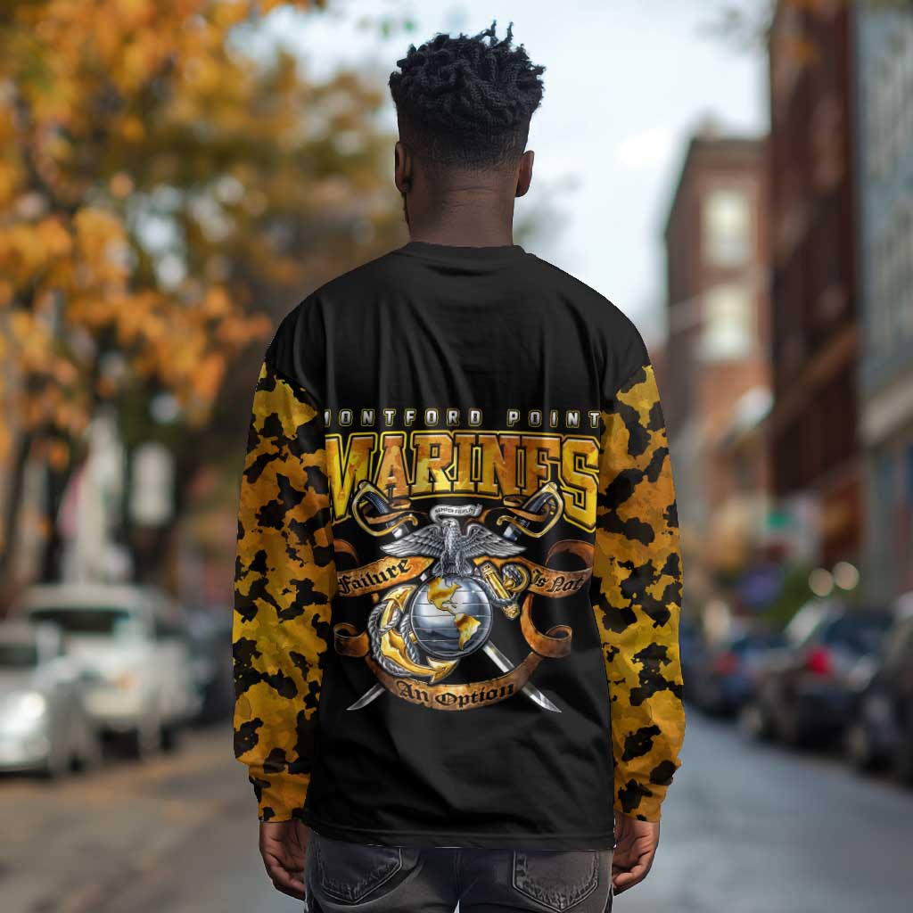 Montford Point Marines Long Sleeve Shirt Afro Black History Tribute DT02
