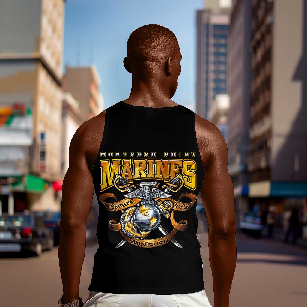 Montford Point Marines Men Tank Top Afro Black History Tribute - African Pride
