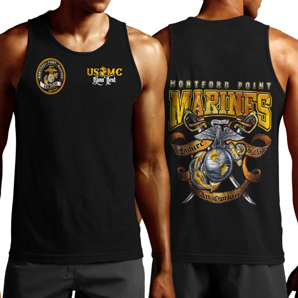Montford Point Marines Men Tank Top Afro Black History Tribute - African Pride