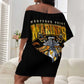 Montford Point Marines Off Shoulder Short Dress Afro Black History Tribute - African Pride