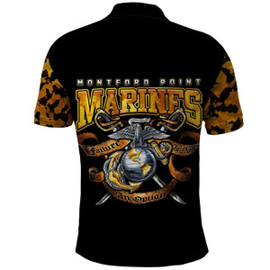 Montford Point Marines Polo Shirt Afro Black History Tribute - African Pride