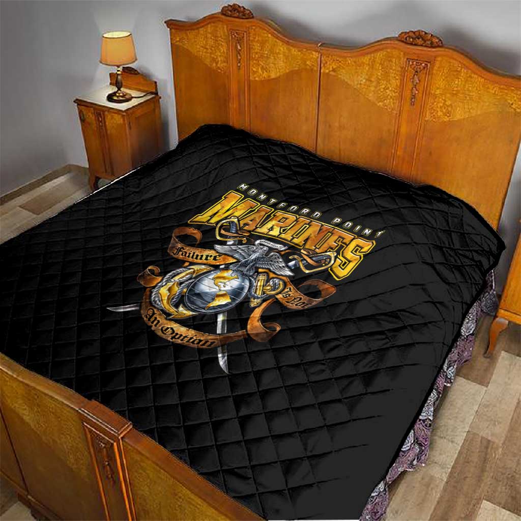 Montford Point Marines Quilt Afro Black History Tribute - African Pride