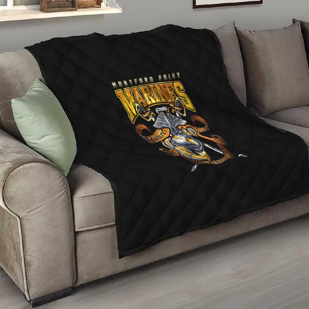 Montford Point Marines Quilt Afro Black History Tribute - African Pride