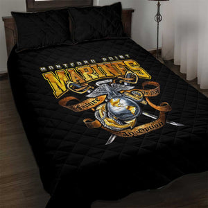 Montford Point Marines Quilt Bed Set Afro Black History Tribute - African Pride